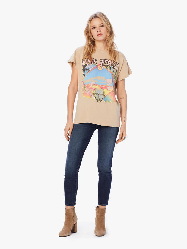 MadeWorn Pink Floyd Pig Dolphins Crew Tee - Taupe